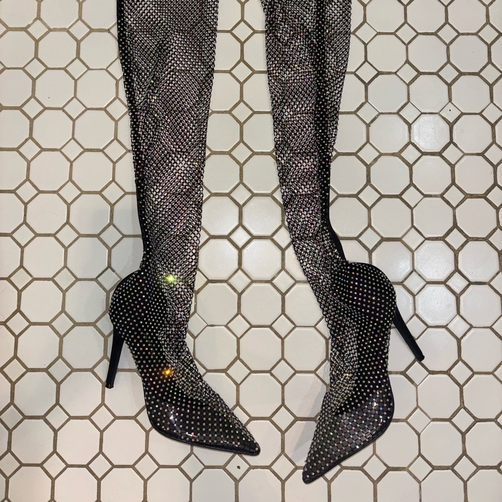 Liliana Black and Silver Heels